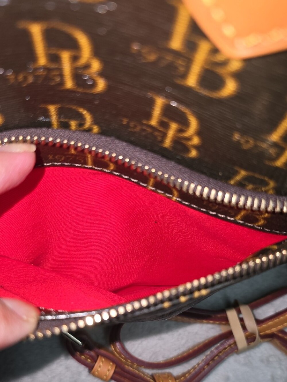 Dooney & Bourke Signature Satchel - Picture 9 of 11